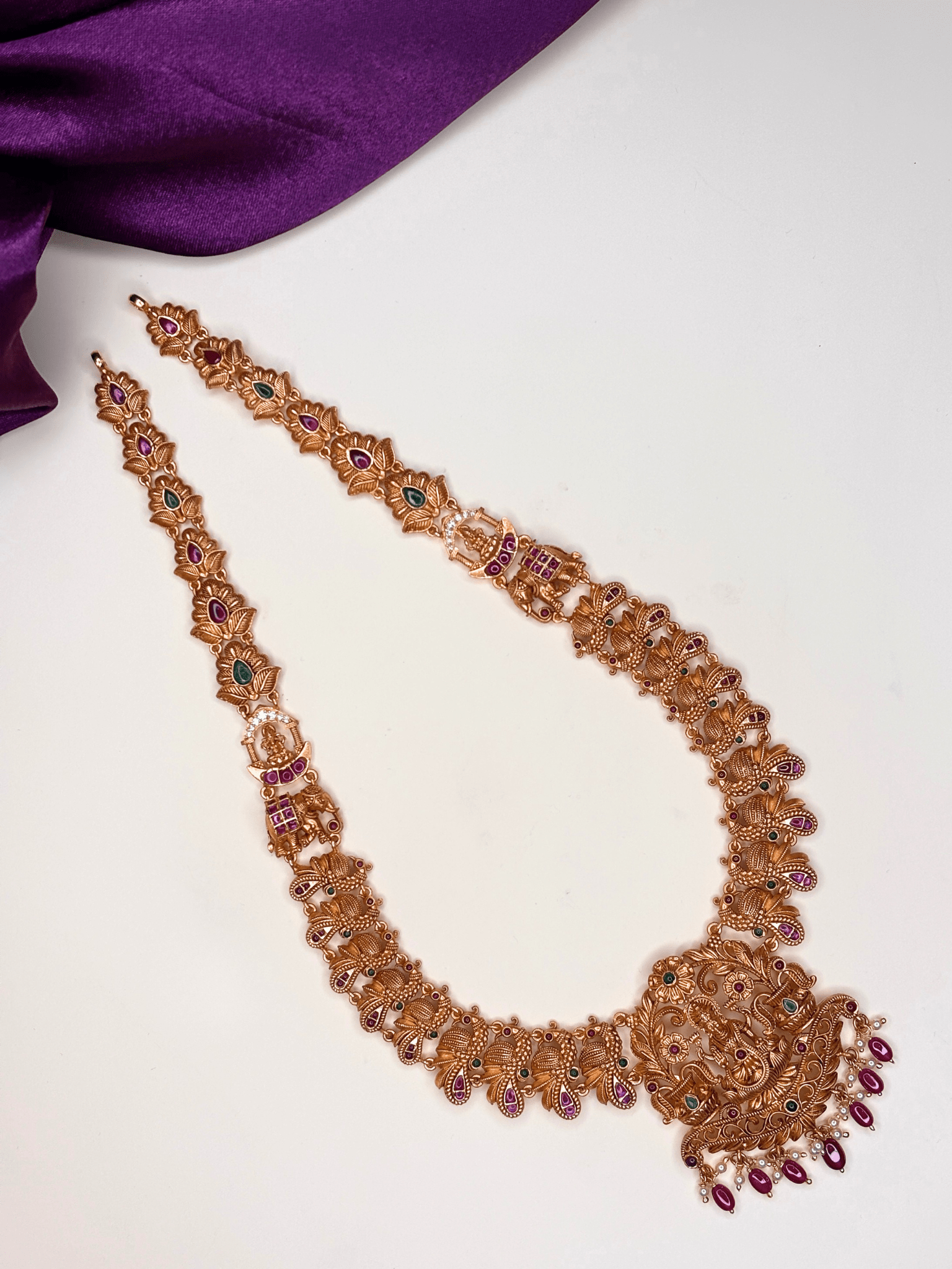 Lakshmi Mayurika Long Necklace - HS925