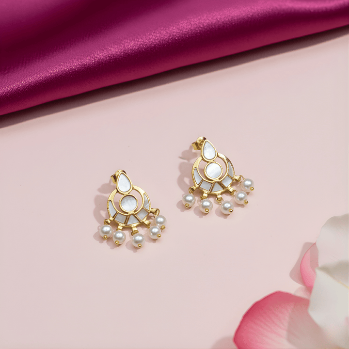 Luminous Grace Mother of Pearl Earrings - HS925