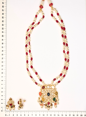 Navratna Shringar Necklace Set - HS925