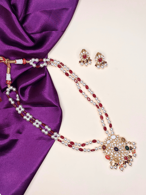 Navratna Shringar Necklace Set - HS925