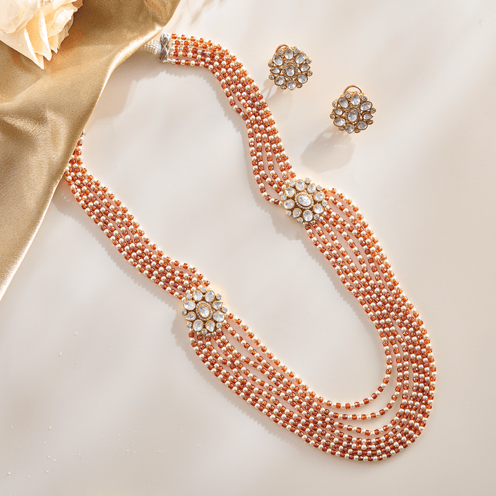 Ocean Bloom Beaded Necklace Set - HS925