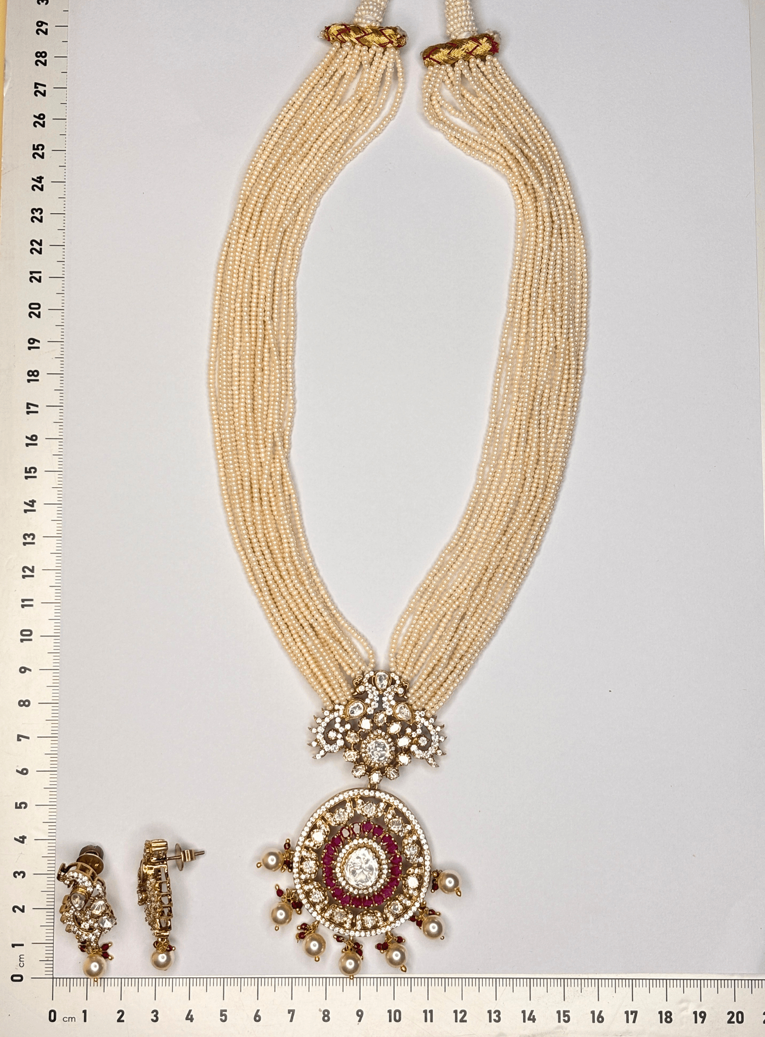 Pearl Mayura Necklace Set - HS925