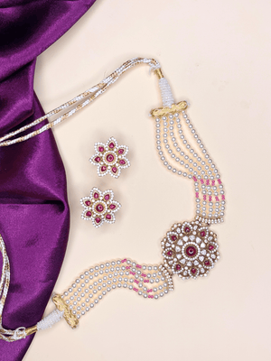 Pink Varnika Choker - HS925