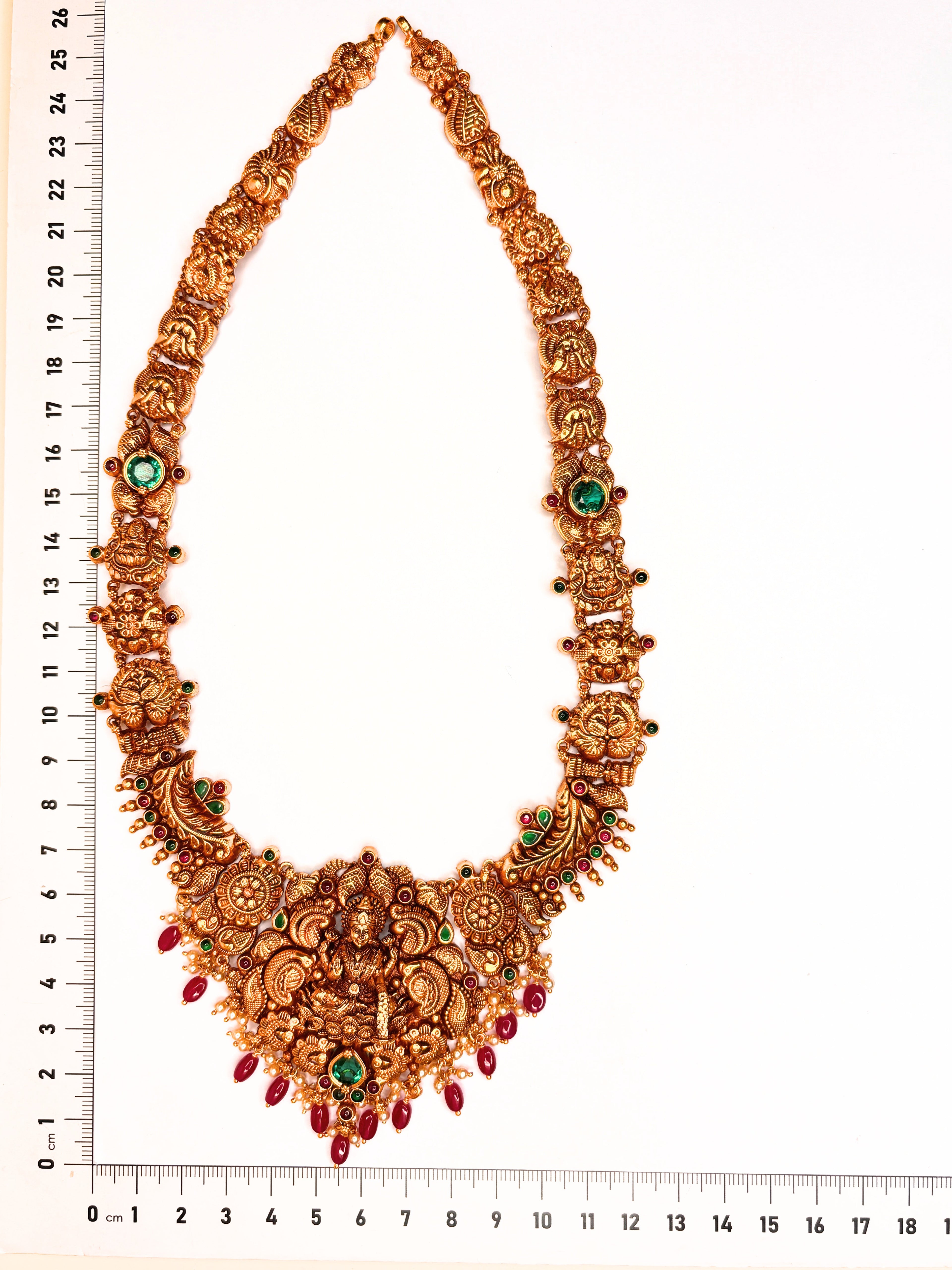 Lakshmi Prakriti Red Long Necklace