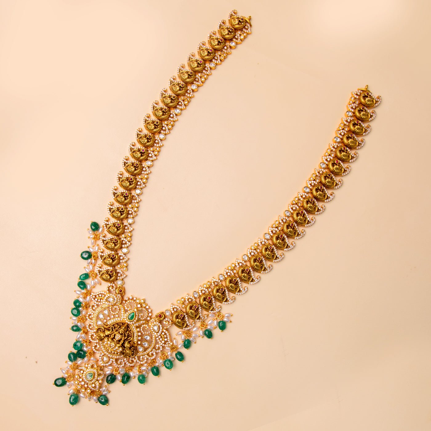Regal Antique Lakshmi Necklace Set - HS925