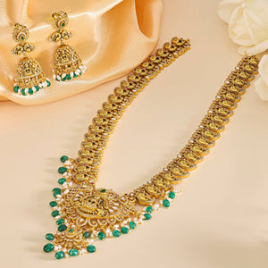 Regal Antique Lakshmi Necklace Set - HS925