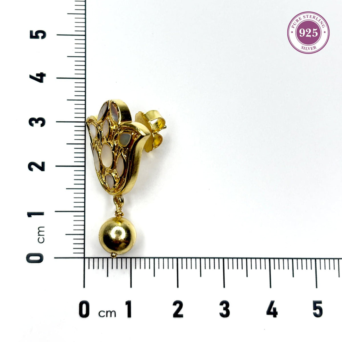 Regal Bloom Mother of Pearl Earrings - HS925