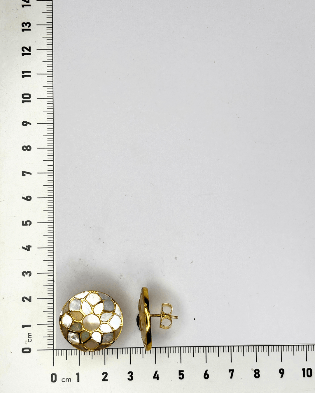 Regal Flower Mother of Pearl Studs - HS925