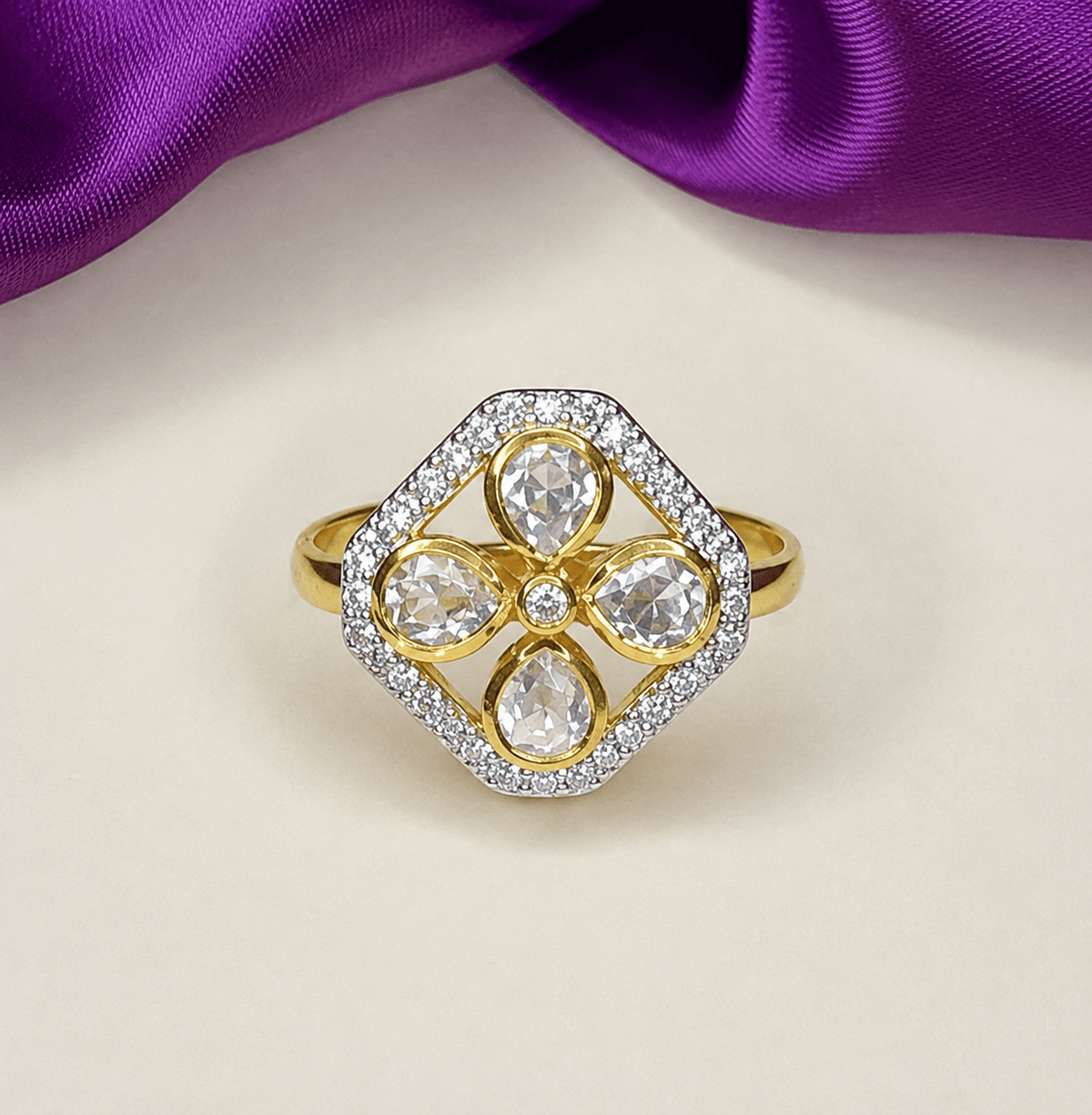 Regal Polki Ring - HS925