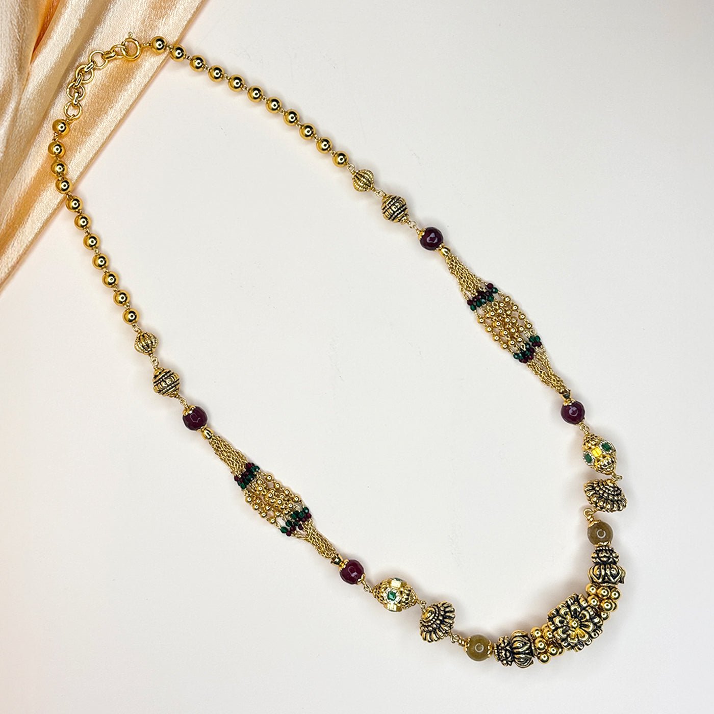 Royal Heritage Mala with Semi-Precious Accents - HS925