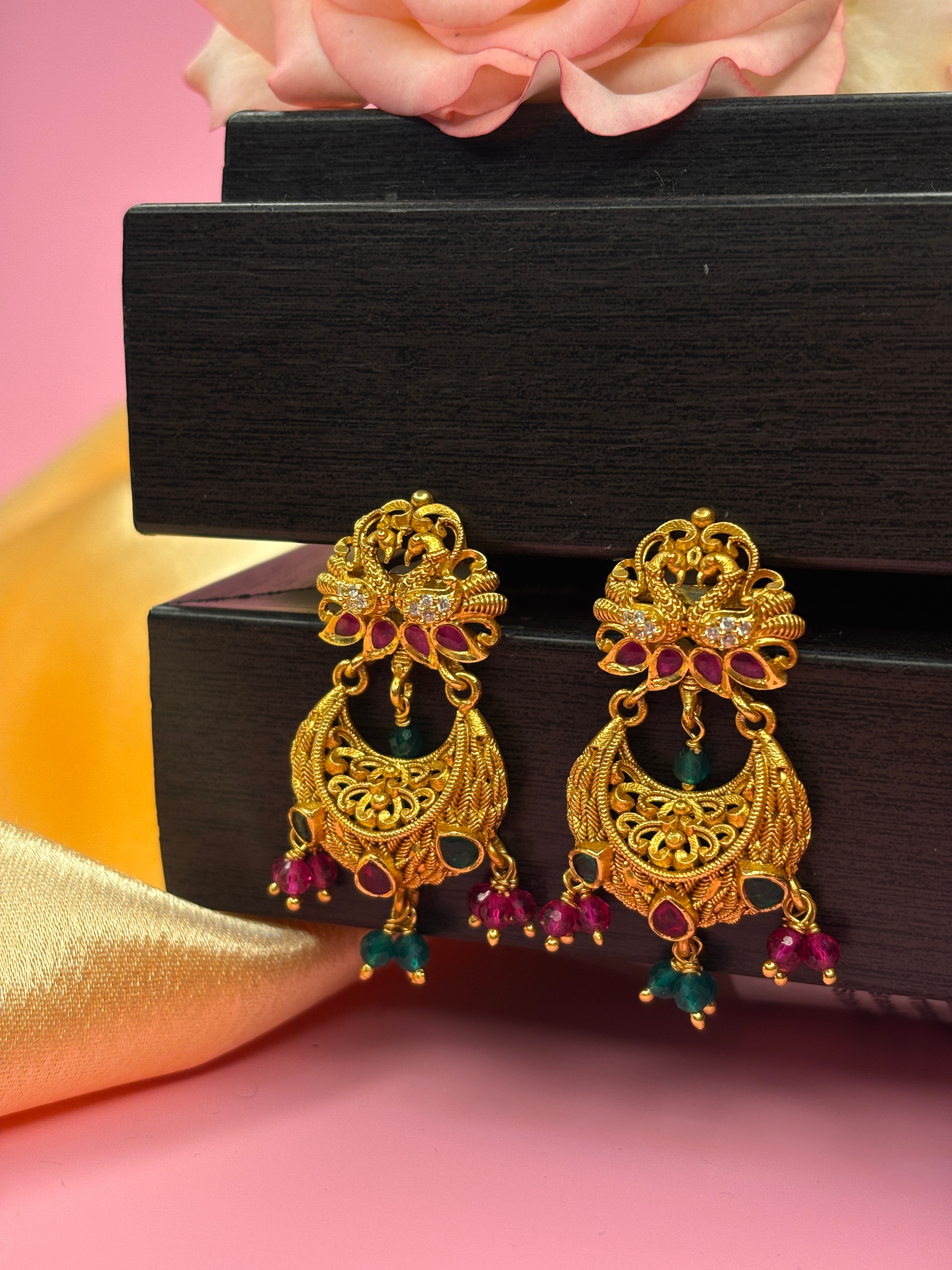 Twin Mayura Jhumki