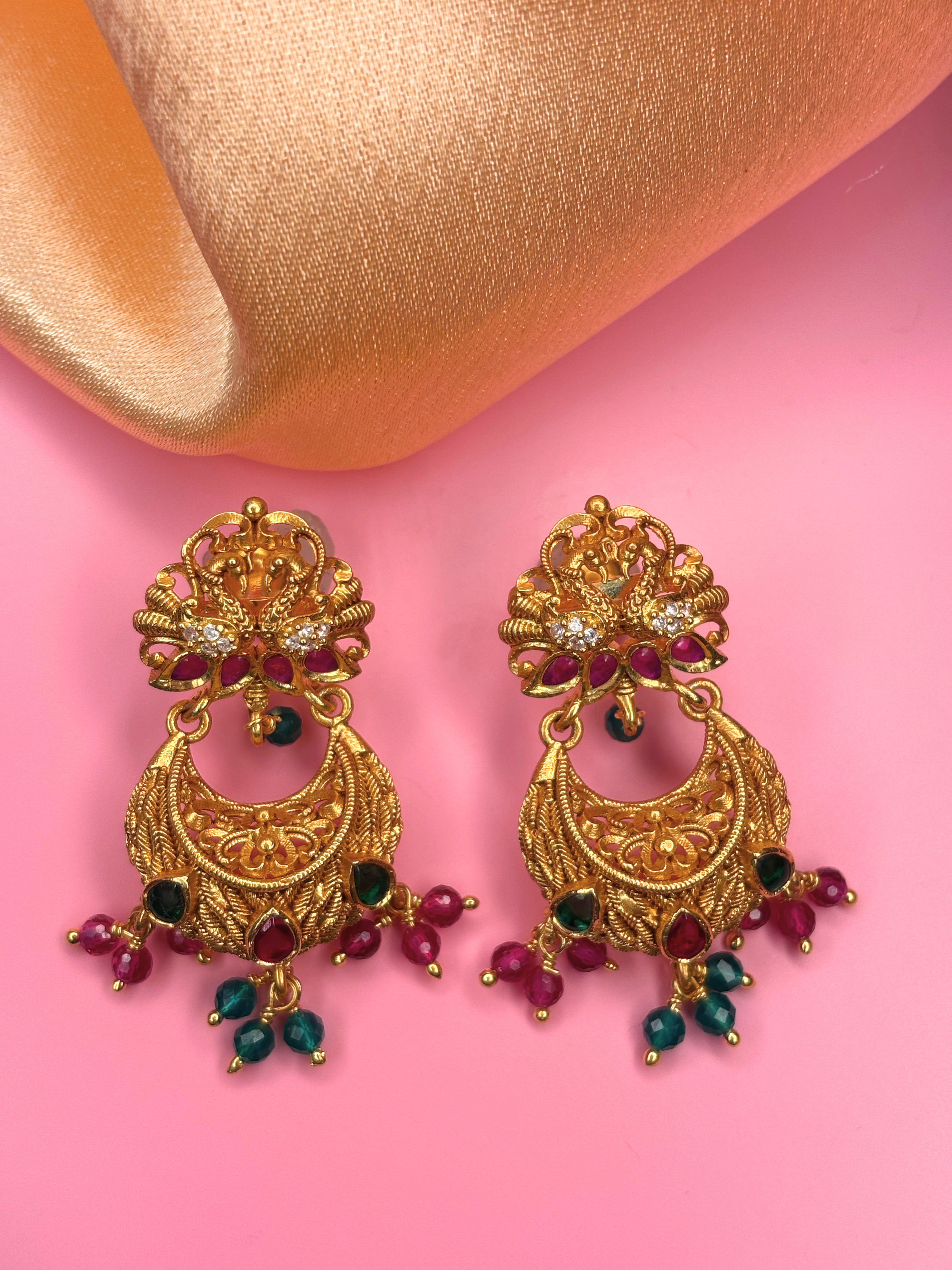 Twin Mayura Jhumki
