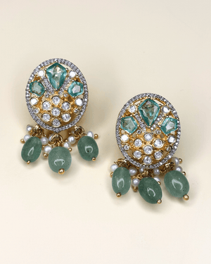 Vallari Polki Long Necklace Set - HS925
