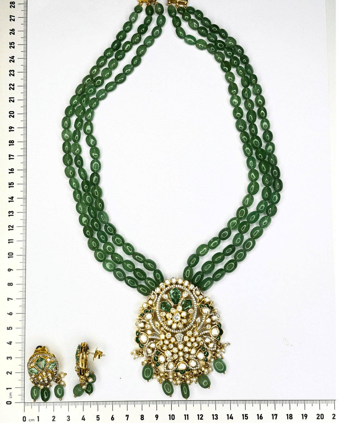 Vallari Polki Long Necklace Set - HS925