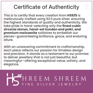 Violet Stone Choker Necklace with Moissanite Accents - HS925
